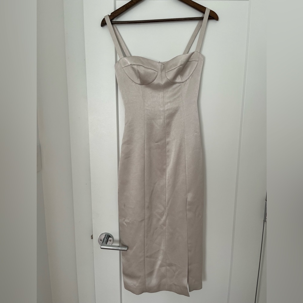 Alexis corset top silver gown